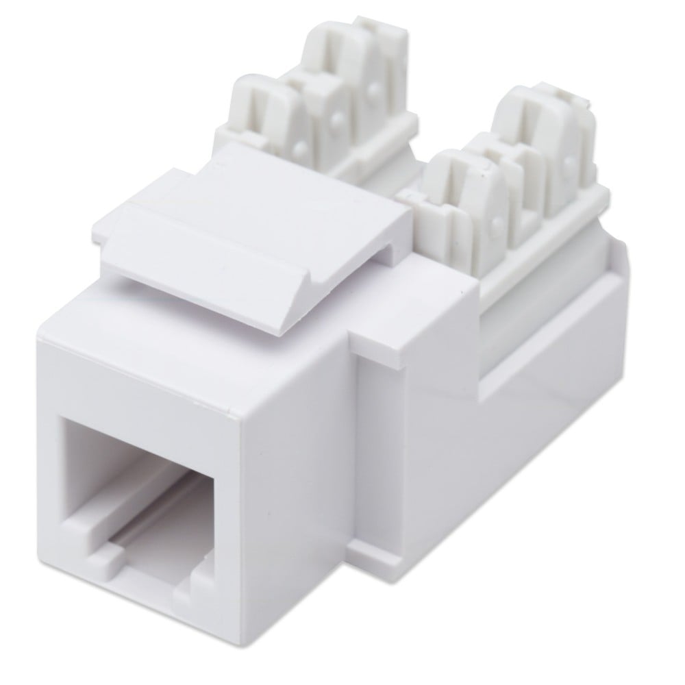 Frutto Presa Telefonica RJ11/RJ12 - Attacco Standard Keystone - Bianco