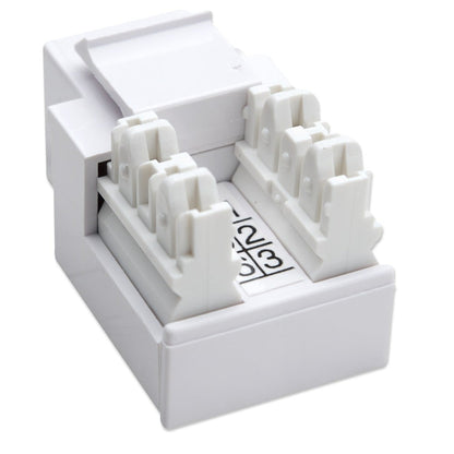 Frutto Presa Telefonica RJ11/RJ12 - Attacco Standard Keystone - Bianco