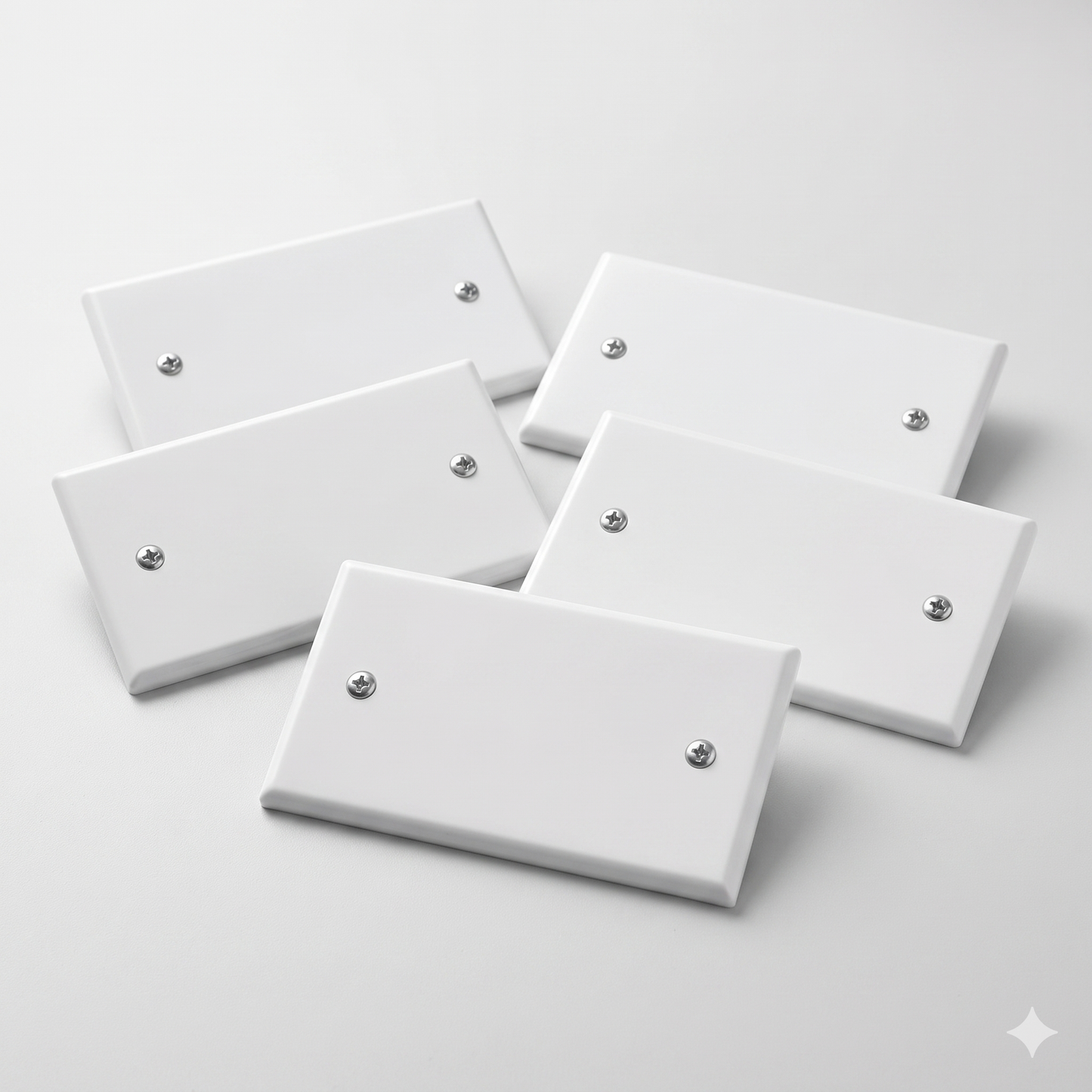 nr 5 Coperchi per cassetta 504 combinata incasso muro 4 posti colore bianco IP40 | Faeg |fg10034
