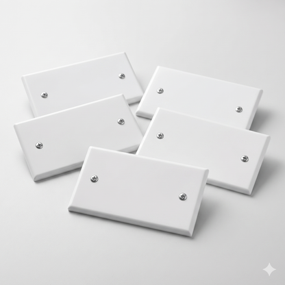 nr 5 Coperchi per cassetta 504 combinata incasso muro 4 posti colore bianco IP40 | Faeg |fg10034