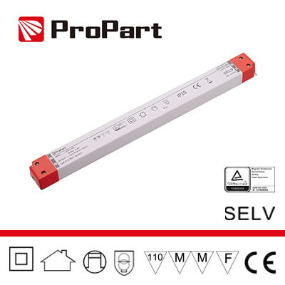 Alimentatore LED Slim 100W 24V - Trasformatore Metallo per Profili e Velette