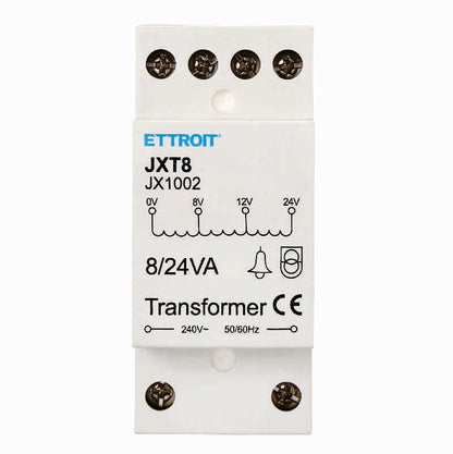 Trasformatore Citofonico Ettroit JX1002 - Guida DIN - 230V / 8-12-24V AC