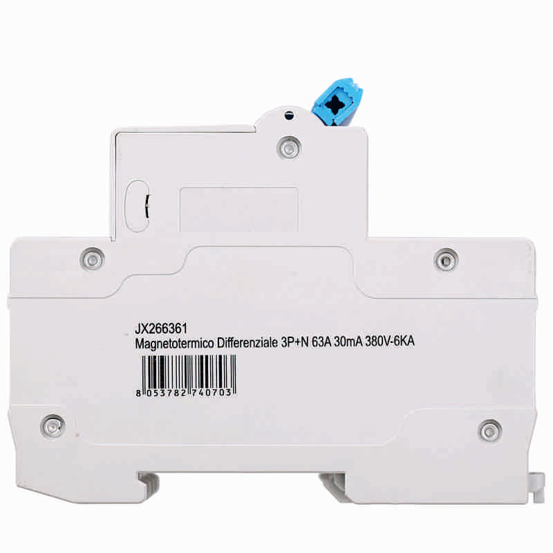 Ettroit Magnetotermico Differenziale 3P+N 63A 30mA 380V-6KA | JX266361