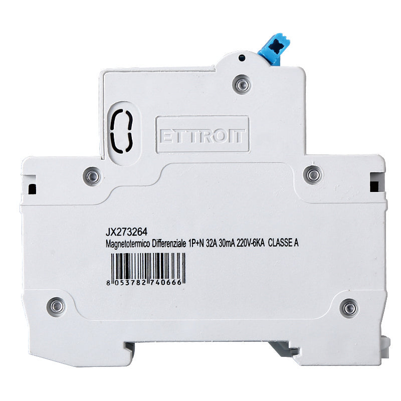 Ettroit Magnetotermico Differenziale 1P+N 32A 30mA 220V-6KA CLASSE A | JX273264