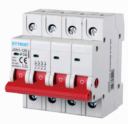Interruttore Sezionatore 4 Poli 40A 380V-415V - Ettroit JX444000
