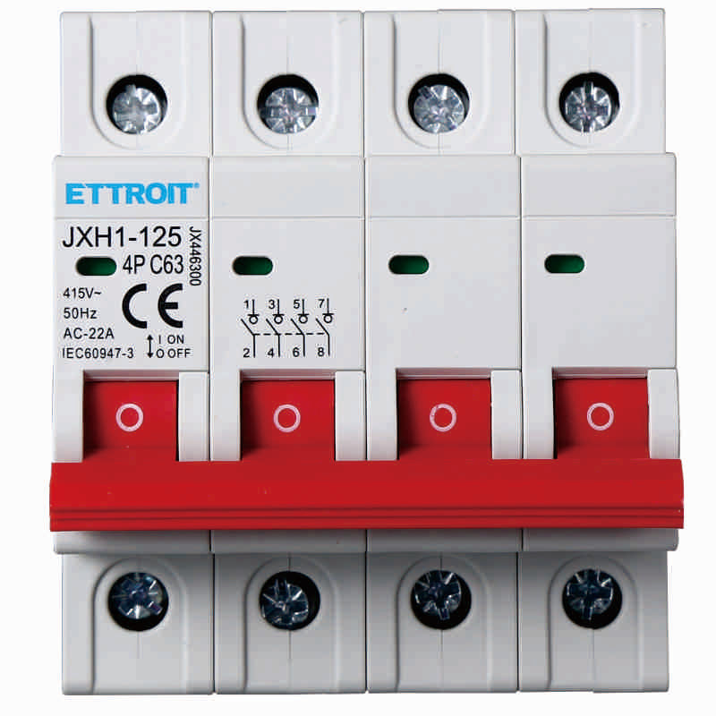 Interruttore Sezionatore 4 Poli 63A 380V-415V - Ettroit JX446300