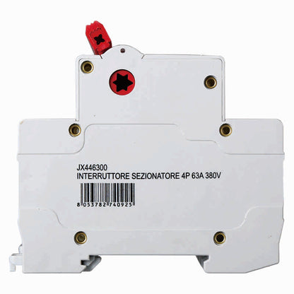 Interruttore Sezionatore 4 Poli 63A 380V-415V - Ettroit JX446300