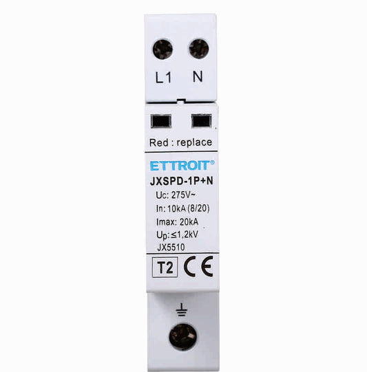 ETTROIT SCARICATORE DI SOVRATENSIONE 1P+N 10KA-20KA T2 | JX5510