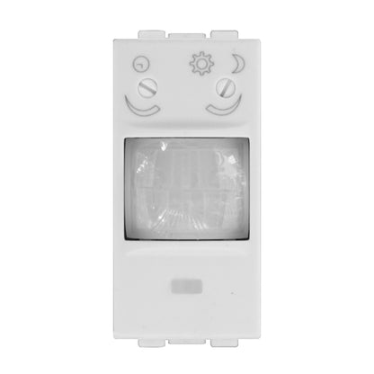 Sensore di Movimento PIR a Infrarossi 1 Modulo – Serie Space Ettroit (LB1800) - Bianco - Compatibile Bticino Livinglight
