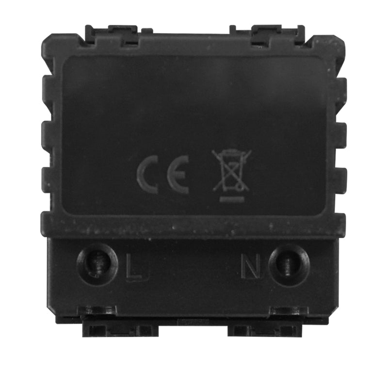 Lampada di Emergenza LED 2 Moduli – Serie Space Ettroit (LN4201) - Nero - Compatibile Living International / Livinglight