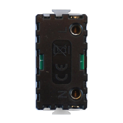 Lampada Segnapasso LED 1 Modulo con Interruttore ON/OFF – Serie Solar Ettroit (MT0321) - Compatibile Bticino Matix