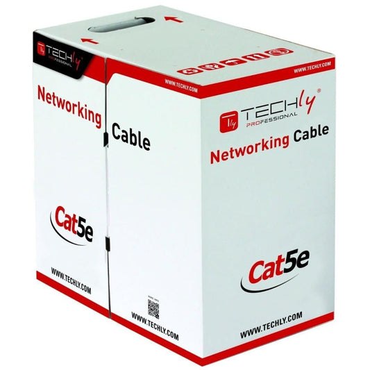 Cavo di Rete Cat. 5e CCA UTP Rigido | Matassa 305m Grigia per Installazioni