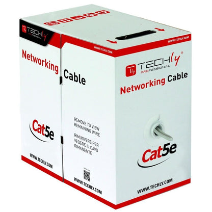 Cavo di Rete Cat. 5e CCA UTP Rigido | Matassa 305m Grigia per Installazioni