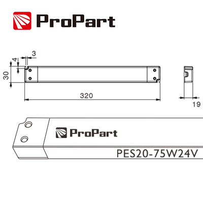 Alimentatore LED Slim 75W 24V - Trasformatore absper Profili e Velette
