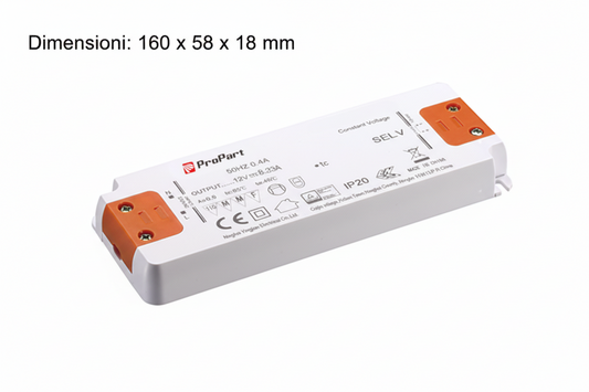 Alimentatore LED Slim 50W 24V DC | Protezione IP20 Professionale