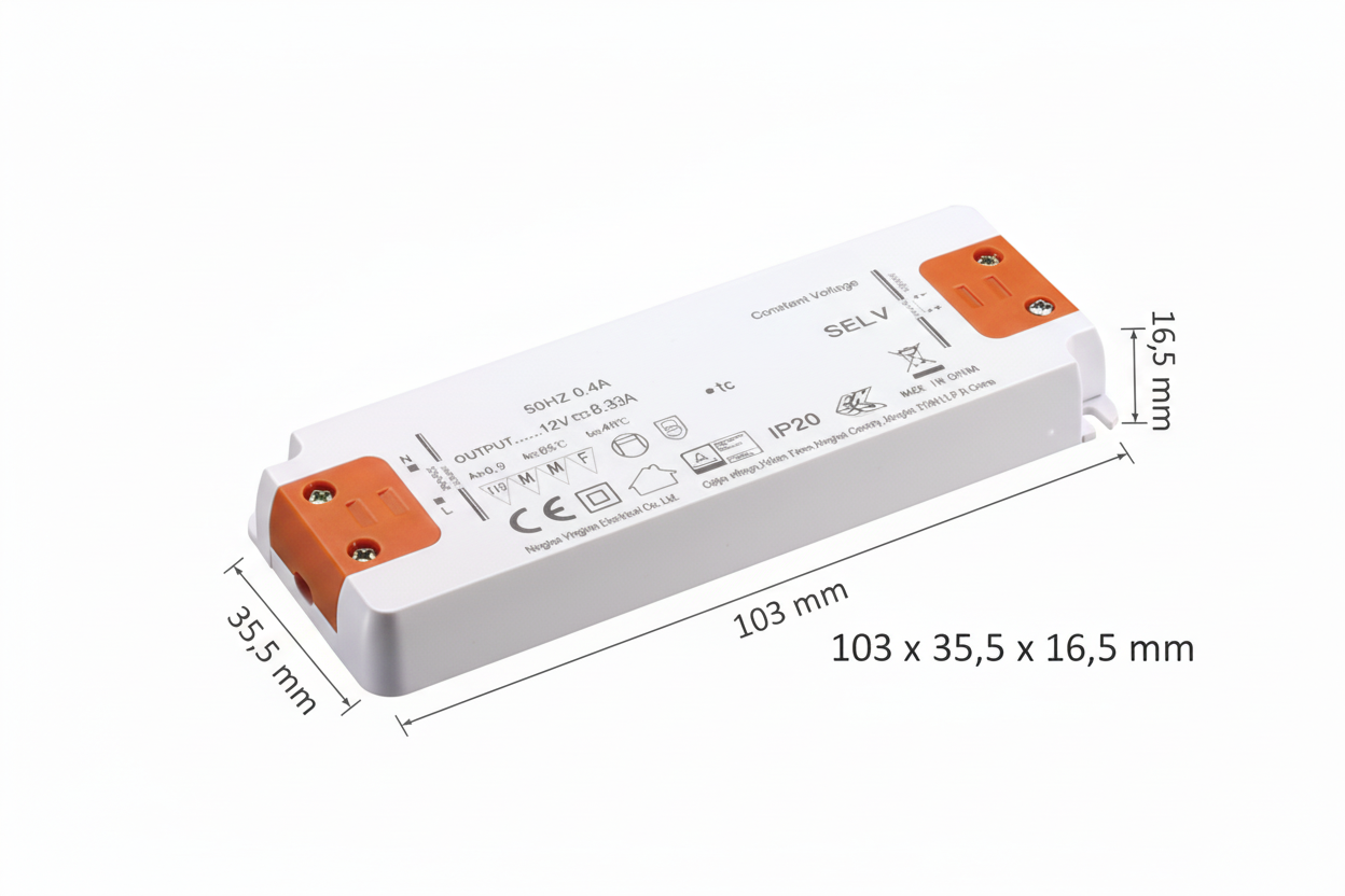 Alimentatore LED Slim PEX20-20W24V | 24V DC 20W IP20 Professional