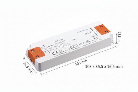 Alimentatore LED Slim PEX20-20W24V | 24V DC 20W IP20 Professional