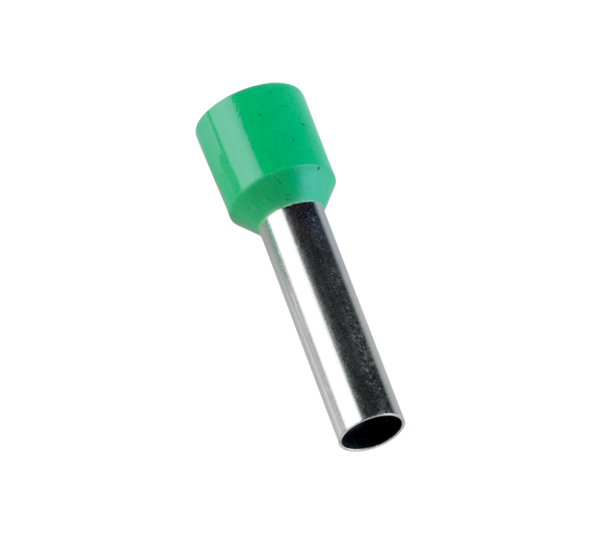 Puntalini / Capicorda a Bussola Preisolati 10 mm² E10-18 Verde (Conf. 100 pz) - ELMARK
