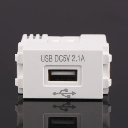  Presa USB da Incasso 2.1A (5V) - Compatta per Scatole 503 e Derivazione