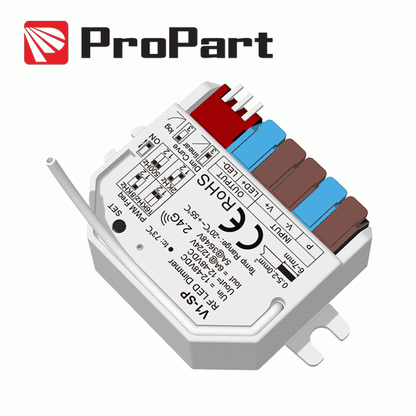 Controller Dimmer LED Monocolore RF 12-48V Push DIM 6A