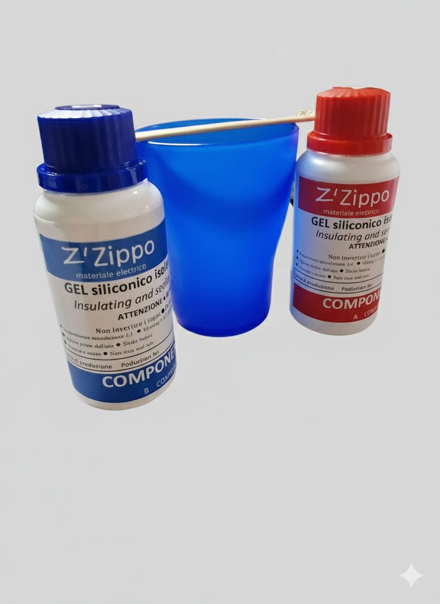 Gel Siliconico Bicomponente ZipGel Zippo 8431 - 200g Sigillante Elettrico Riaccessibile