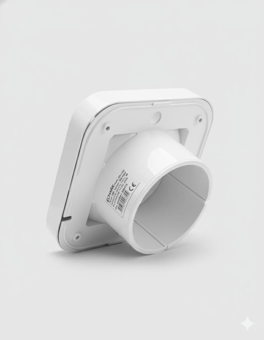 Aspiratore / Ventilatore Estrattore Domestico per Bagno Ø100 con Valvola Antiritorno - Basso Consumo 15W