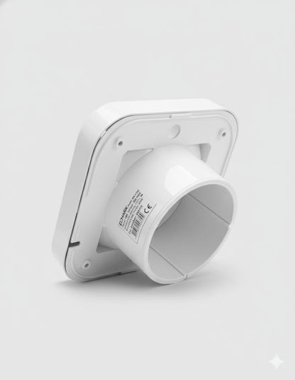 Aspiratore / Ventilatore Estrattore Domestico per Bagno Ø100 con Valvola Antiritorno - Basso Consumo 15W