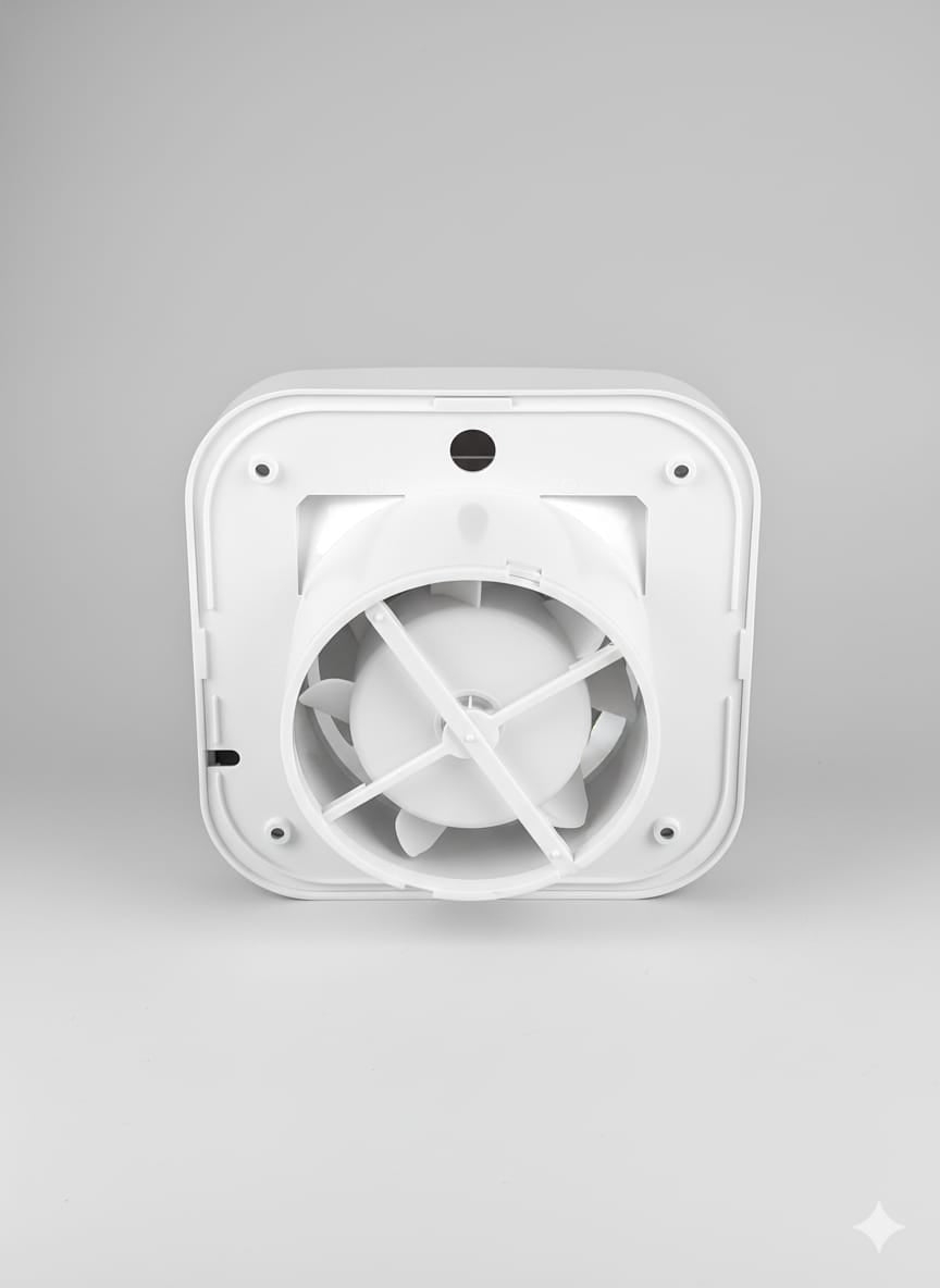 Aspiratore / Ventilatore Estrattore Domestico per Bagno Ø100 con Valvola Antiritorno - Basso Consumo 15W