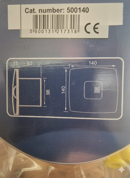 Aspiratore / Ventilatore Estrattore SILENT per Bagno Ø100mm con Valvola Antiritorno - Basso Consumo - Bianco