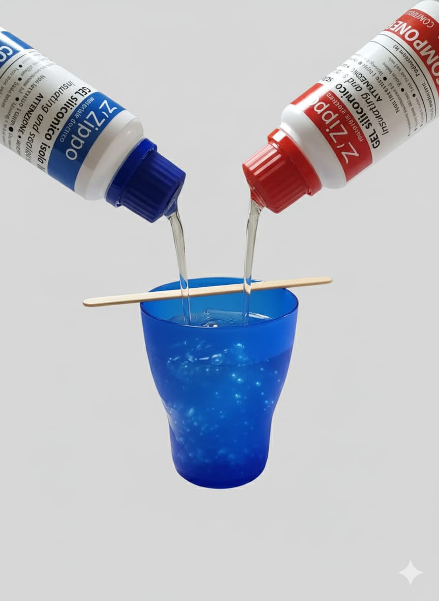 Gel Siliconico Bicomponente ZipGel Zippo 8431 - 200g Sigillante Elettrico Riaccessibile