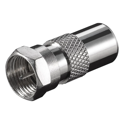 Adattatore F: Spina F – Spina Coassiale con Dado Largo