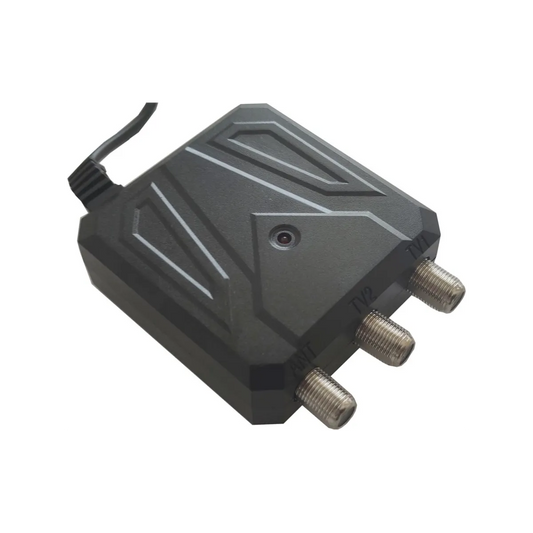 Alimentatore Antenna TV 12V 300mA - 2 Uscite Indipendenti - Stabilizzato e Protetto