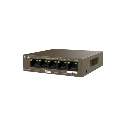 Switch PoE Tenda TEG1105PD 5 Porte Gigabit con Alimentazione PoE