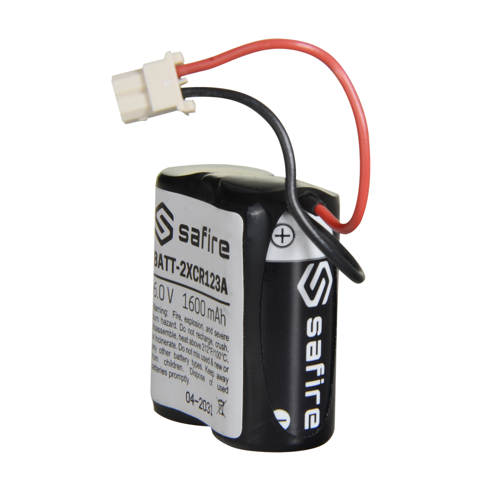 batteria litio 6V 1600mAh - Connettore Molex 5284 | safire Compatibile con i rilevatori Visonic Next Cam PG2 e K9 PG2