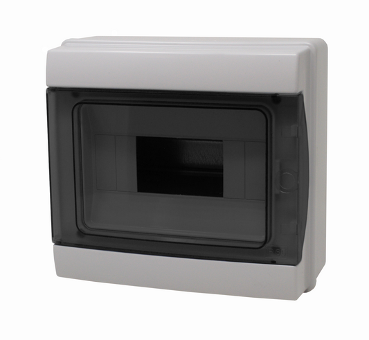 Centralino Stagno IP65 8 Moduli DIN (Montaggio a Parete) - Porta Fumè Made in Italy