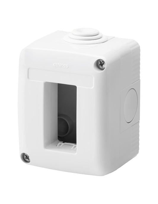 CONTENITORE DA PARETE PER APPARECCHI IP40 GEWISS SYSTEM' gw 27001  | 1 posto | gewiss