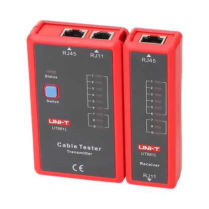 Tester Cavi di Rete RJ45/RJ11 Uni-T UT681L Spegnimento automatico