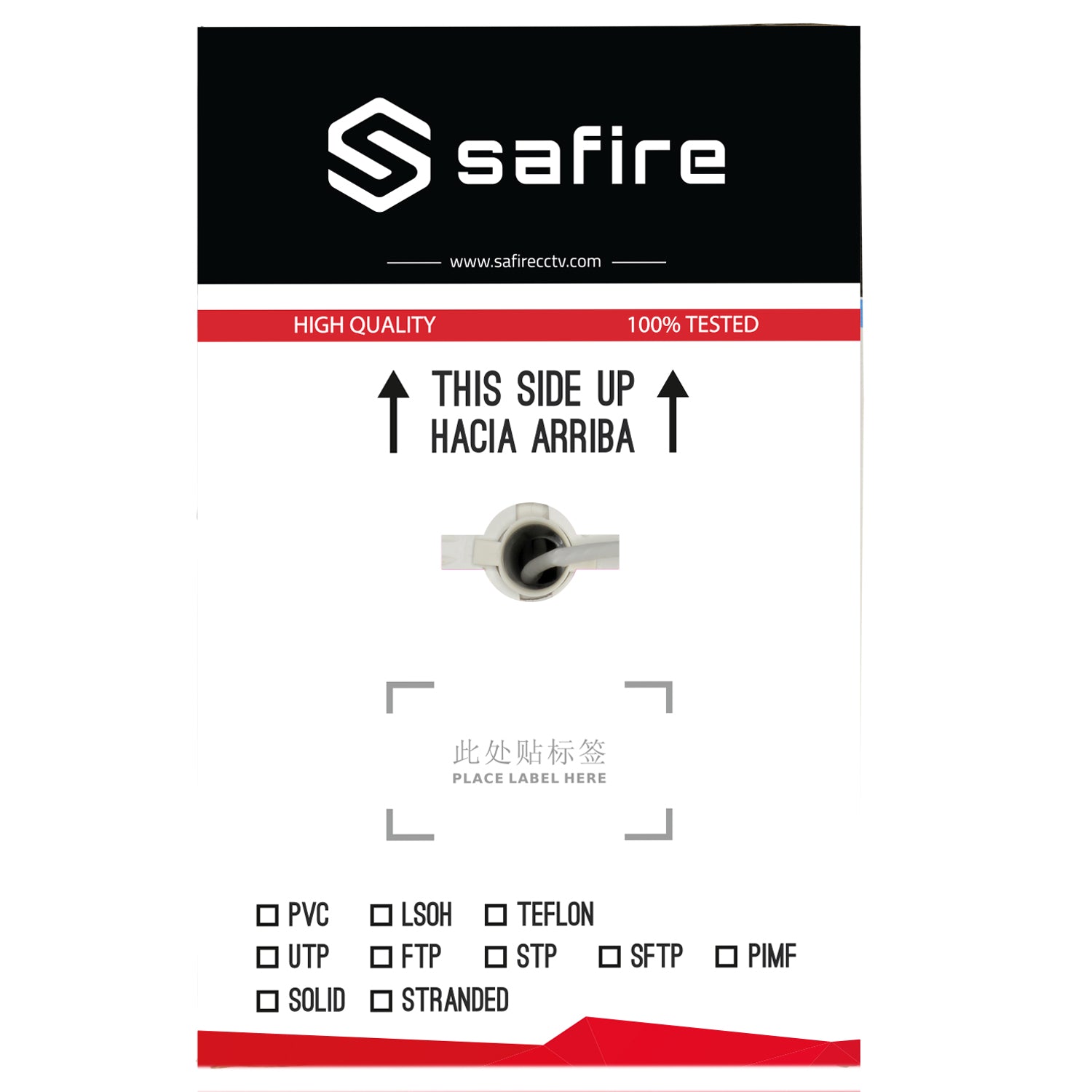 Scatola di cartone Pull-Box cavo di rete CAT6 UTP 305m LSZH Safire