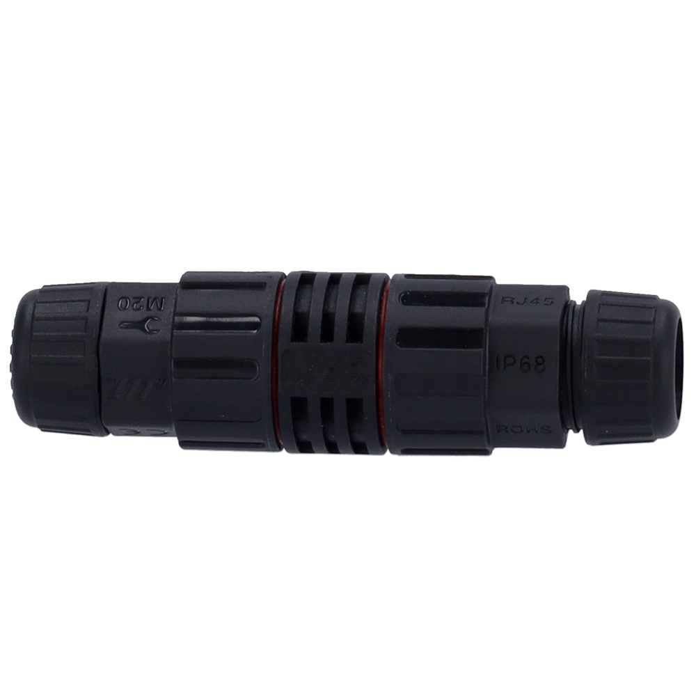 Connettore Pressacavo Impermeabile RJ45 IP68 - Protezione per Telecamere IP - Nero