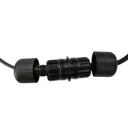 Giunto di Giunzione Impermeabile per Cavi DC - Waterproof IP67 - Pack 1 Pezzi - Nero