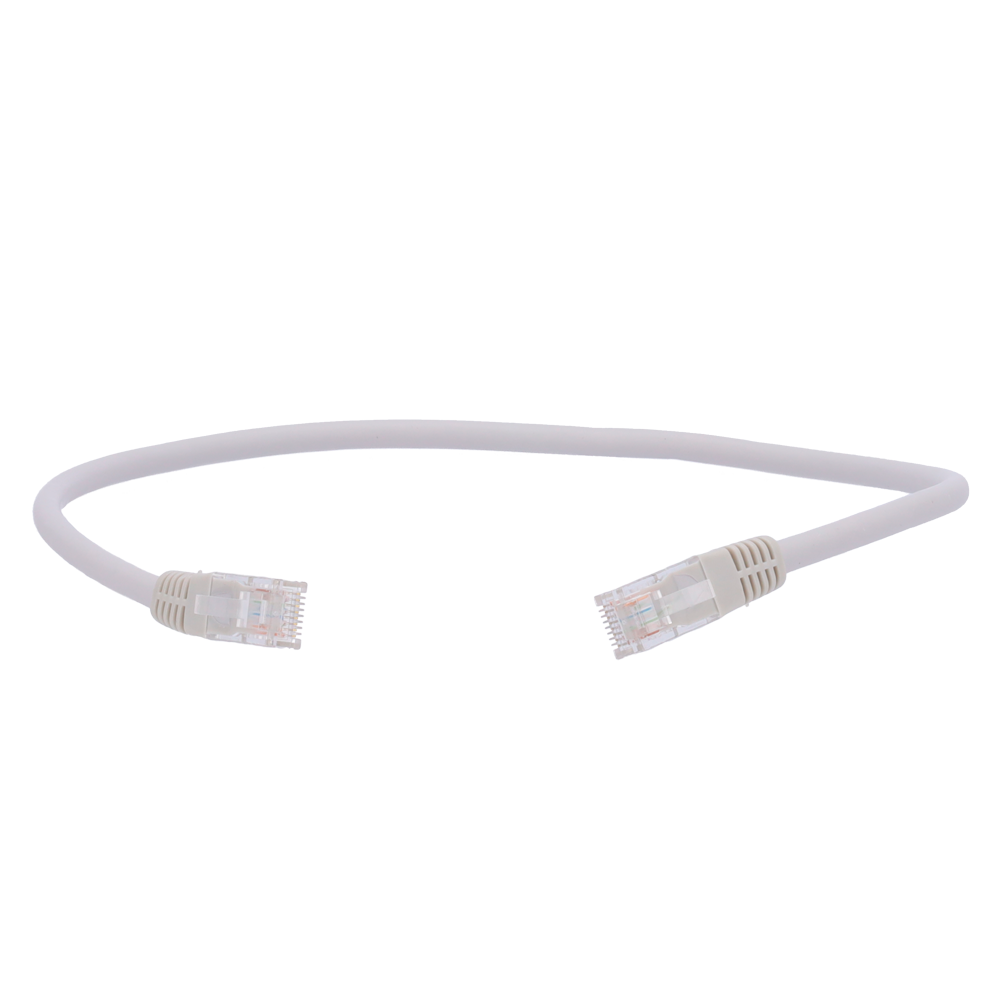 Cavo LAN Patch Ethernet Cat. 6 U/UTP LSZH Bianco - 0.3m - Ideale per Reti Gigabit