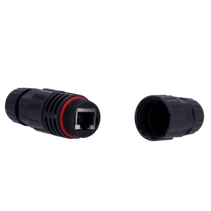 Connettore Pressacavo Impermeabile RJ45 IP68 - Protezione per Telecamere IP - Nero