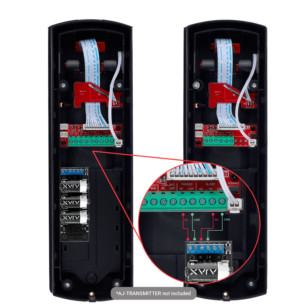 Barriera a Infrarossi Wireless da Esterno 3 Raggi 100m (Compatibile Ajax) - ABE-100W
