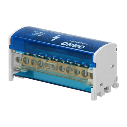 Ripartitore di Distribuzione Bipolare 11 Fori | Morsettiera Professionale OR-LZ-8201/11