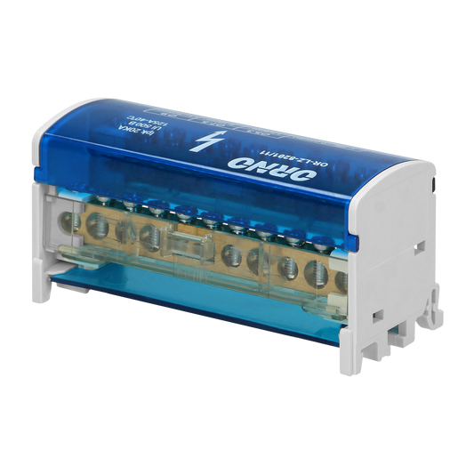 Ripartitore di Distribuzione Bipolare 11 Fori | Morsettiera Professionale OR-LZ-8201/11