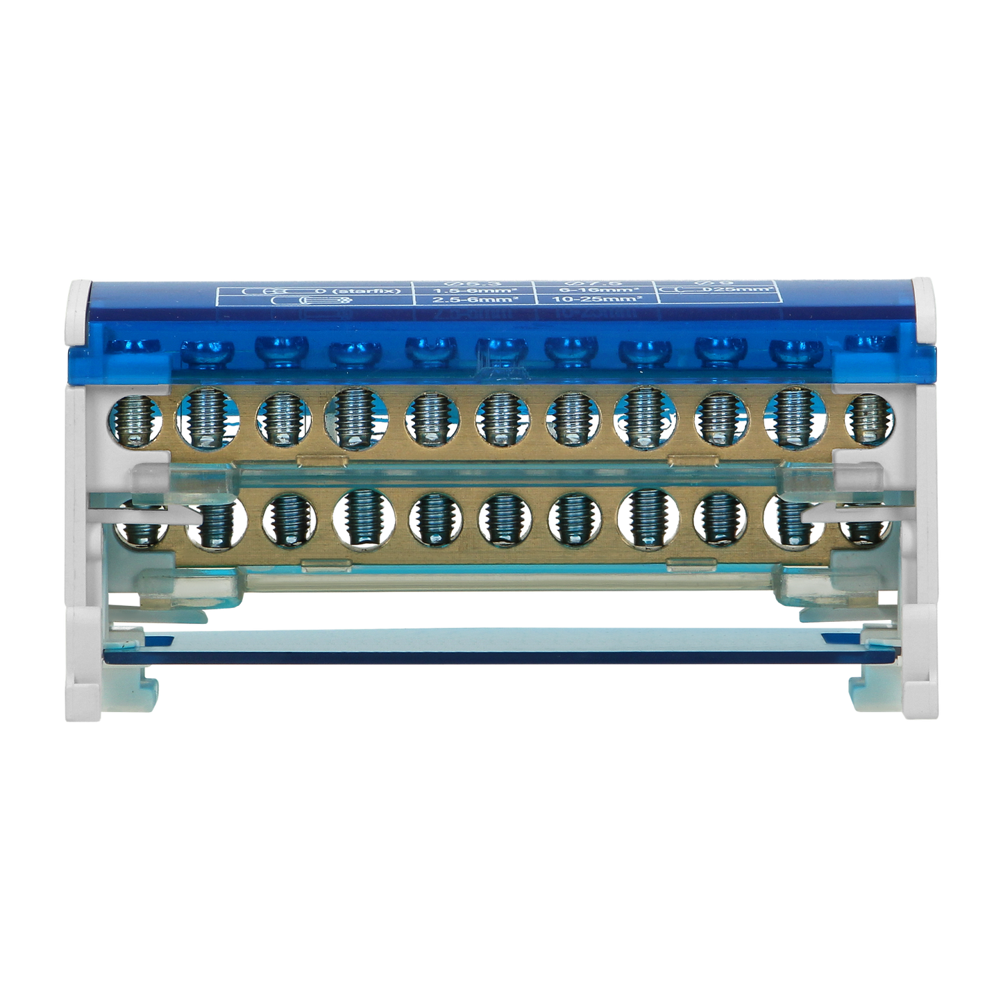 Ripartitore di Distribuzione Bipolare 11 Fori | Morsettiera Professionale OR-LZ-8201/11