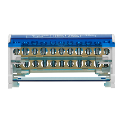 Ripartitore di Distribuzione Bipolare 11 Fori | Morsettiera Professionale OR-LZ-8201/11