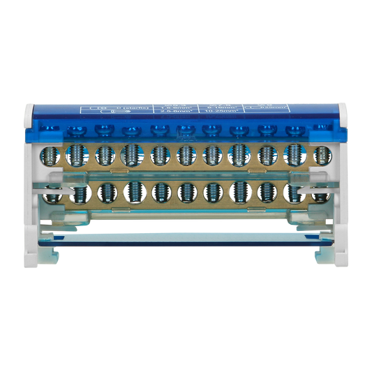 Ripartitore di Distribuzione Bipolare 11 Fori | Morsettiera Professionale OR-LZ-8201/11