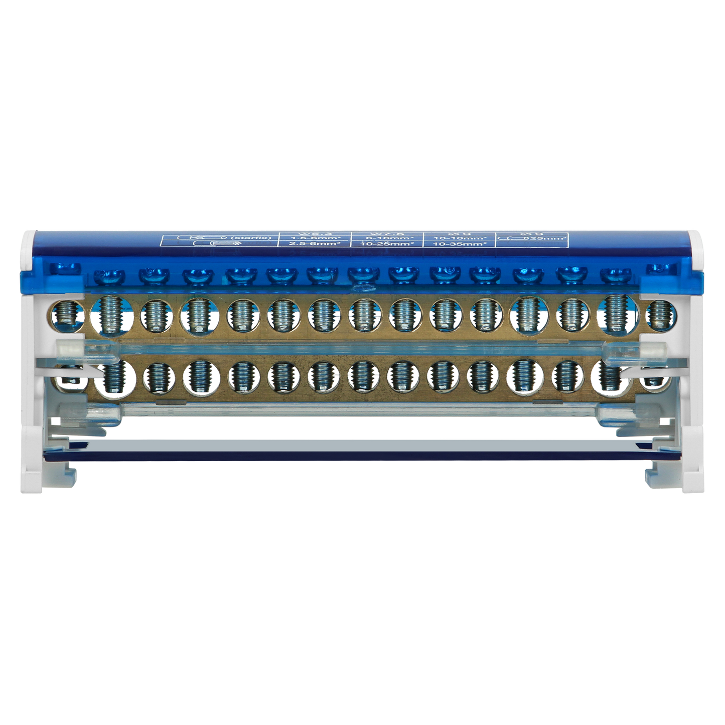 Ripartitore di Distribuzione Bipolare 15 Fori | Morsettiera Professionale OR-LZ-8201/15