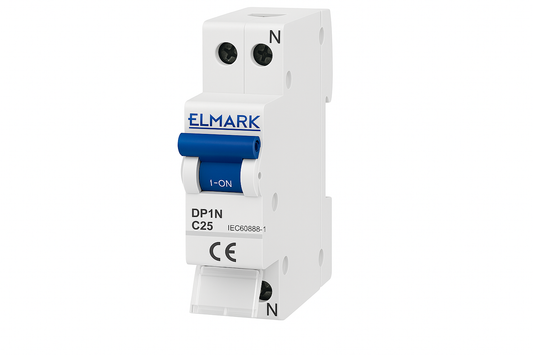 Interruttore Magnetotermico ELMARK 41025C - 25A, 4.5kA, 1 Modulo Curva C